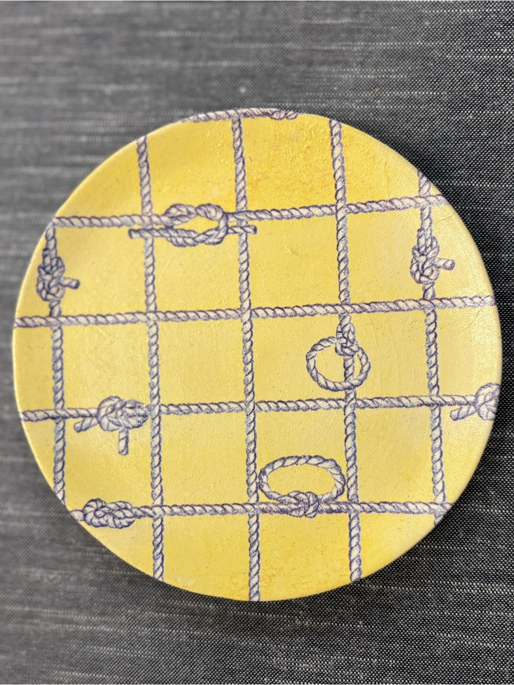 Handcrafted Nautical Rope Trinket/Jewelry Tray Plate